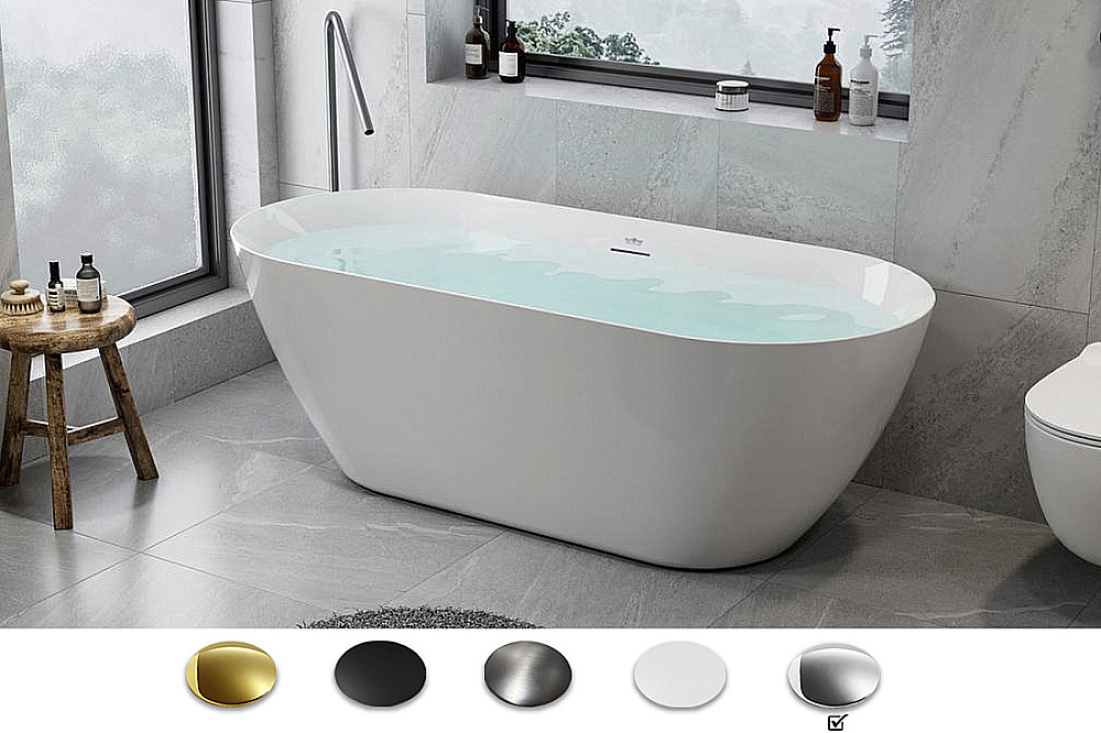 Акриловая ванна Royal Bath Pafos RB611701 175х75 Белая/Фурнитура Хром купить в интернет-магазине Sanbest