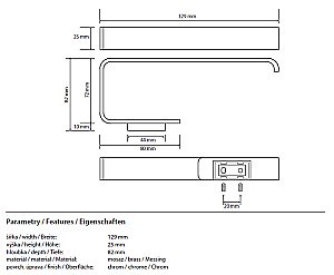 Держатель для туалетной бумаги Bemeta Solo 139112022 купить в интернет-магазине сантехники Sanbest
