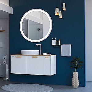 Зеркало Creavit Elata ET1085.01.AN белое в ванную от интернет-магазине сантехники Sanbest