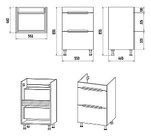 Тумба с раковиной Misty Байкал - 55 Э-Бай06055-022Я (Раковина Гавана 120) белая для ванной в интернет-магазине Sanbest