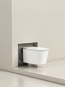 Унитаз-биде подвесной с инсталляцией Allen Brau Smart 4.I1001.20 белый, с крышкой микролифт, слив торнадо купить в интернет-магазине Sanbest