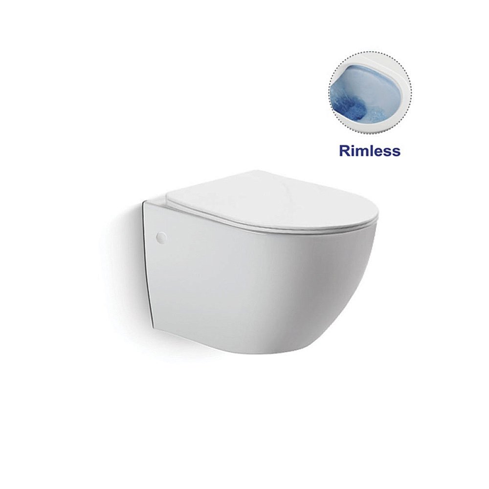 Унитаз подвесной Vincea Globo VT1-14 безободковый, с крышкой микролифт, белый купить в интернет-магазине Sanbest