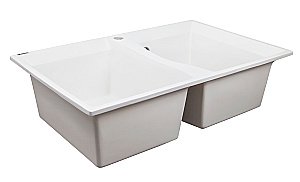 Мойка кухонная Kaiser KM2M-5078 W белая купить в интернет-магазине сантехники Sanbest