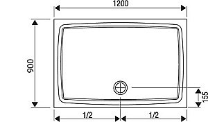 Душевой поддон Ravak Galaxy Gigant 120x90 купить в интернет-магазине Sanbest