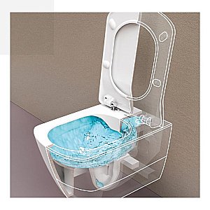 Унитаз подвесной CREAVIT ELEGANT EG321-11 белый, безободковый купить в интернет-магазине Sanbest