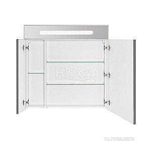 Зеркальный шкаф Roca Victoria Nord ZRU9000033 80 белый глянец купить в интернет-магазине сантехники Sanbest
