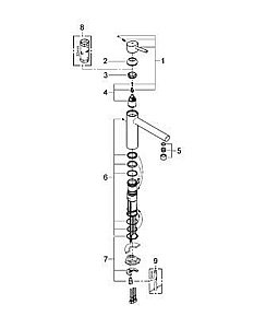 Смеситель для кухни Grohe Concetto new 31128001 хром купить в интернет-магазине сантехники Sanbest