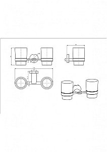 Стакан для зубных щеток CeramaLux Loft 53903 хром купить в интернет-магазине сантехники Sanbest