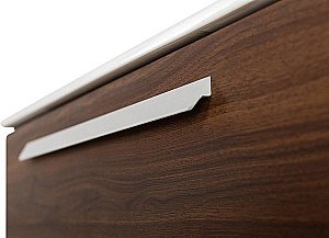 Тумба с раковиной Cezares ECO-CER-N 100 ECO-CER-N-1000-2C-SO-NCS-P орех шоколад софт для ванной в интернет-магазине Sanbest