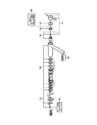 Смеситель для кухни Grohe Concetto new 31128001 хром купить в интернет-магазине сантехники Sanbest