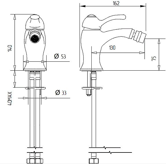 Смеситель для биде Migliore Lem 25881 золото купить в интернет-магазине сантехники Sanbest