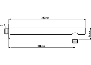 Душевая система Aquanet STATIC 1.12 257155 хром купить в интернет-магазине сантехники Sanbest