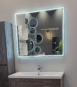 Зеркало ART&MAX FIRENZE 90 AM-Fir-900-800-DS-F-H в ванную от интернет-магазине сантехники Sanbest