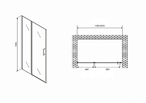 Душевая дверь Abber Sonnenstrand AG04120S 120 купить в интернет-магазине Sanbest