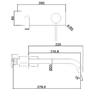 Смеситель для раковины Allen Brau Glority Kerox 5.51004.31 Черный Матовый купить в интернет-магазине сантехники Sanbest