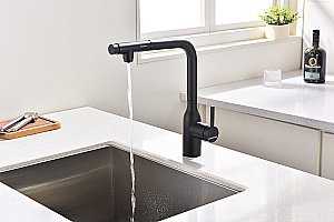 Смеситель для кухни Paulmark Viper Vi213105-AN антрацит купить в интернет-магазине сантехники Sanbest