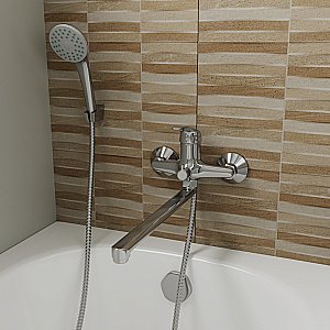 Смеситель для ванны Rush Vrangel VR7114-51 хром купить в интернет-магазине сантехники Sanbest