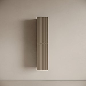 Шкаф-пенал подвесной Sancos Code PCD35GB серо-бежевый для ванной в интернет-магазине сантехники Sanbest