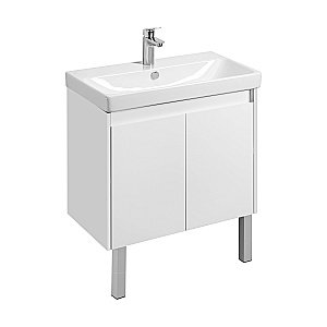 Тумба с раковиной Акватон Сканди Сканди Doors 80 белая/белая матовая для ванной в интернет-магазине Sanbest