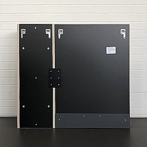 Зеркало со шкафом Comforty Страсбург 00-00006573 90 дуб дымчатый в ванную от интернет-магазине сантехники Sanbest