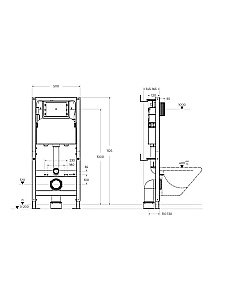 Инсталляция для унитаза BelBagno BB-109-M-C купить в интернет-магазине сантехники Sanbest