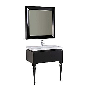 Консоль с раковиной Creavit Art 80 черная для ванной в интернет-магазине сантехники Sanbest