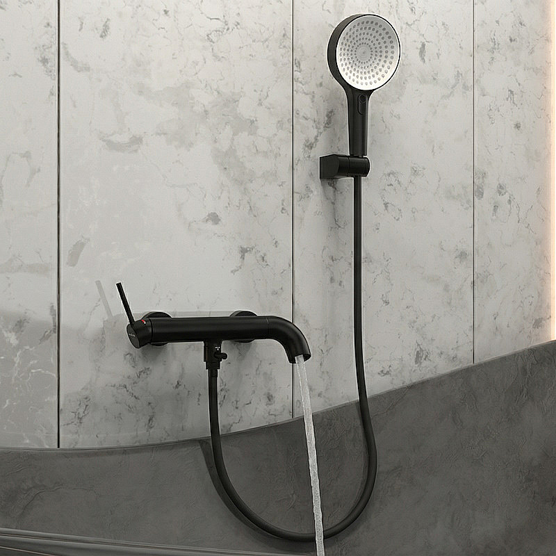 Смеситель для ванны Elghansa RADIANT XQ 2347181-Black черный матовый купить в интернет-магазине сантехники Sanbest