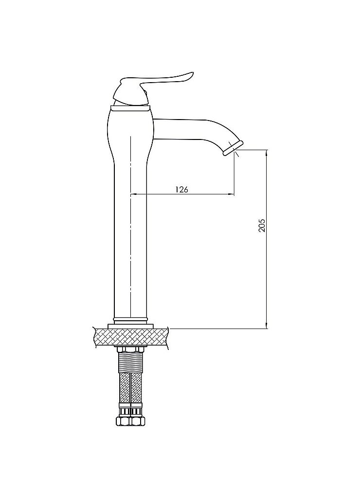 Смеситель для раковины GPD Tauro MSL150-O купить в интернет-магазине сантехники Sanbest