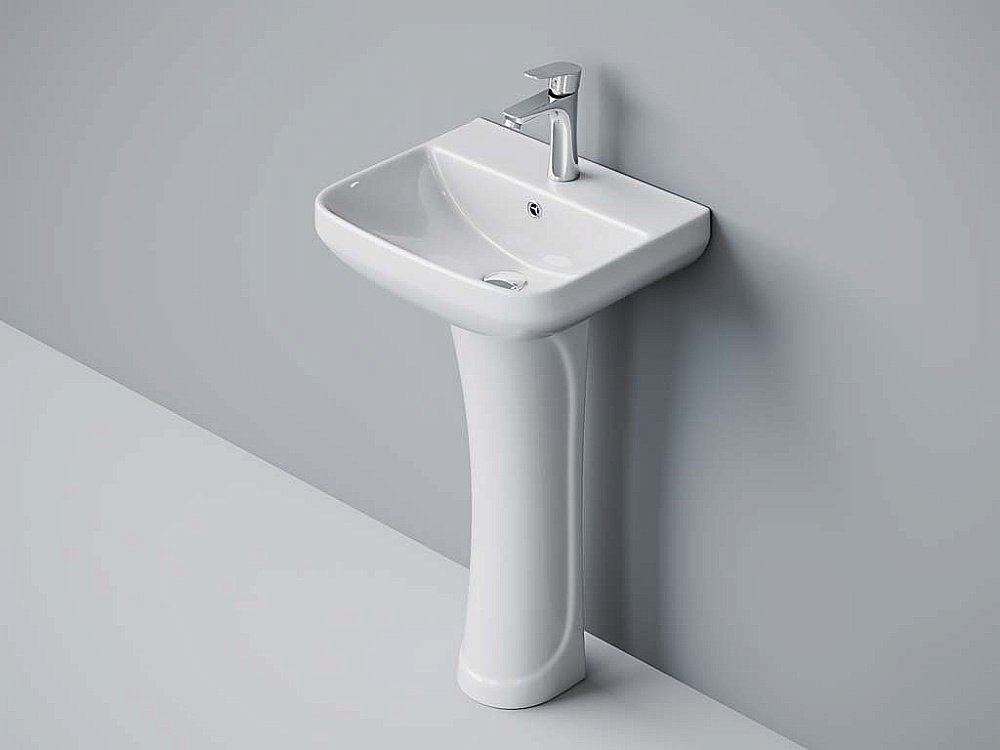 Раковина детская на пьедестале Laguraty 5620 F белая купить в интернет-магазине Sanbest