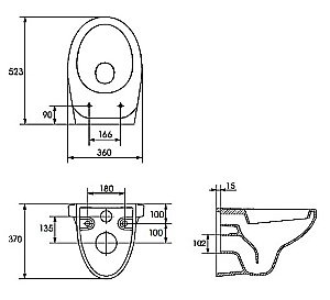Унитаз Cersanit DELFI TPL с крышкой микролифт купить в интернет-магазине Sanbest