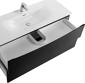 Тумба с раковиной BelBagno MARINO-CER-N-1200-2C-SO-NL-P Nero Lucido для ванной в интернет-магазине Sanbest