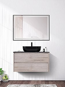 Тумба с раковиной и столешницей BelBagno KRAFT 80 Rovere Galifax Bianco для ванной в интернет-магазине Sanbest