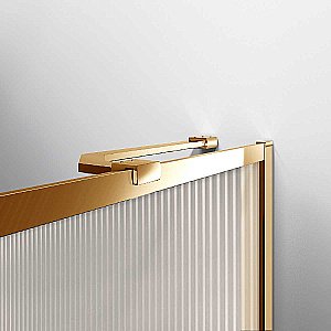 Шторка для ванны Vincea VSB-41700FLG 70×140 стекло рифленое/профиль брашированное золото купить в интернет-магазине Sanbest