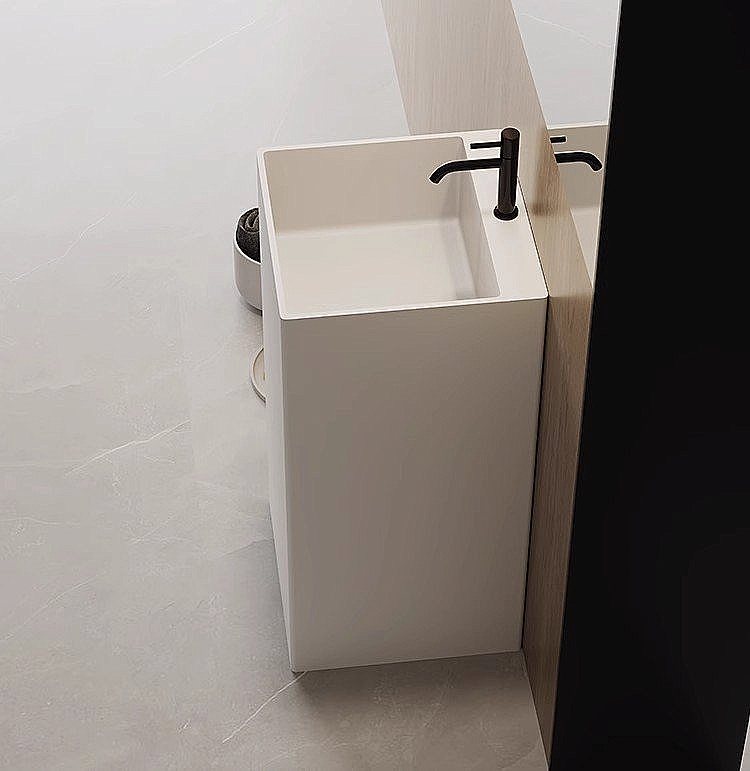 Раковина Cezares CZR-SLIDER 400/850-LV-SS белая купить в интернет-магазине Sanbest