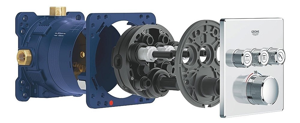 Термостат для душа Grohe Grohtherm SmartControl 29126000 купить в интернет-магазине сантехники Sanbest