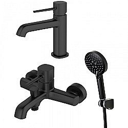 Набор смесителей Orange Karl M05-311b черный купить в интернет-магазине сантехники Sanbest