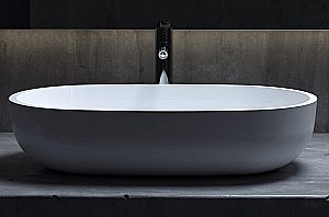 Раковина накладная Salini Gloria 05 1102205M 64 из искусственного камня S-Stone, белая матовая купить в интернет-магазине Sanbest