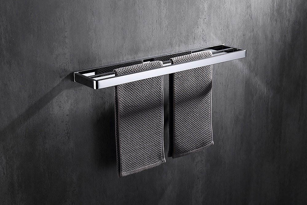 Полотенцедержатель двойной Abber WESTEN AA1756 60 хром купить в интернет-магазине сантехники Sanbest