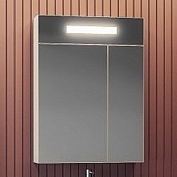 Зеркальный шкаф Опадирис Фреш 60 белый купить в интернет-магазине сантехники Sanbest