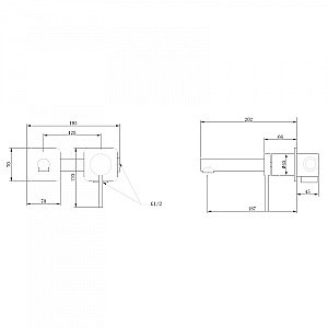 Смеситель для раковины ABBER Emotion AF8812B черный матовый купить в интернет-магазине сантехники Sanbest