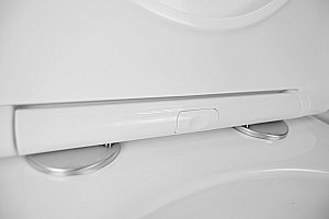 Унитаз подвесной Loranto KROSA 4551+87266 с инсталляцией, безободковый, смыв торнадо, с сиденьем микролифт, белый купить в интернет-магазине Sanbest