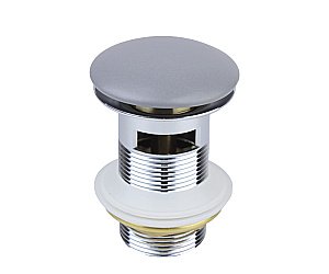 Донный клапан с переливом Bronze de Luxe 1002/1GR серый купить в интернет-магазине сантехники Sanbest