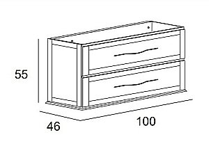 Тумба с раковиной Cezares TIFFANY 100 Verde opaco для ванной в интернет-магазине Sanbest