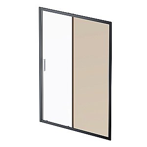 Душевая дверь AM.PM GEM W90G 150 прозрачная-бронзовая/черный купить в интернет-магазине Sanbest