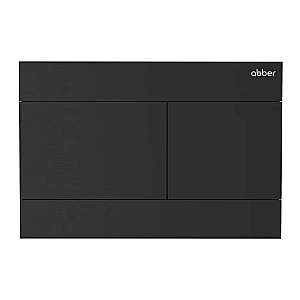 Кнопка для инсталяции ABBER AC0127MB черная матовая купить в интернет-магазине сантехники Sanbest