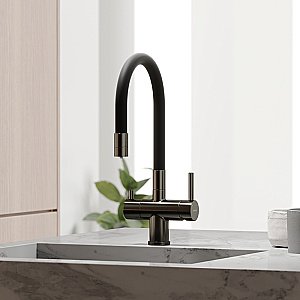 Смеситель для кухни Sancos Lucia SC4004GG вороненая сталь купить в интернет-магазине сантехники Sanbest