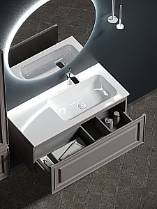 Тумба с раковиной Sancos Very VR100RSM + CN7015 100 для ванной в интернет-магазине Sanbest