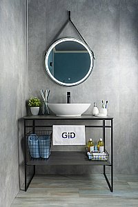 Раковина накладная Gid Lago 52 N9021 51109 белая купить в интернет-магазине Sanbest