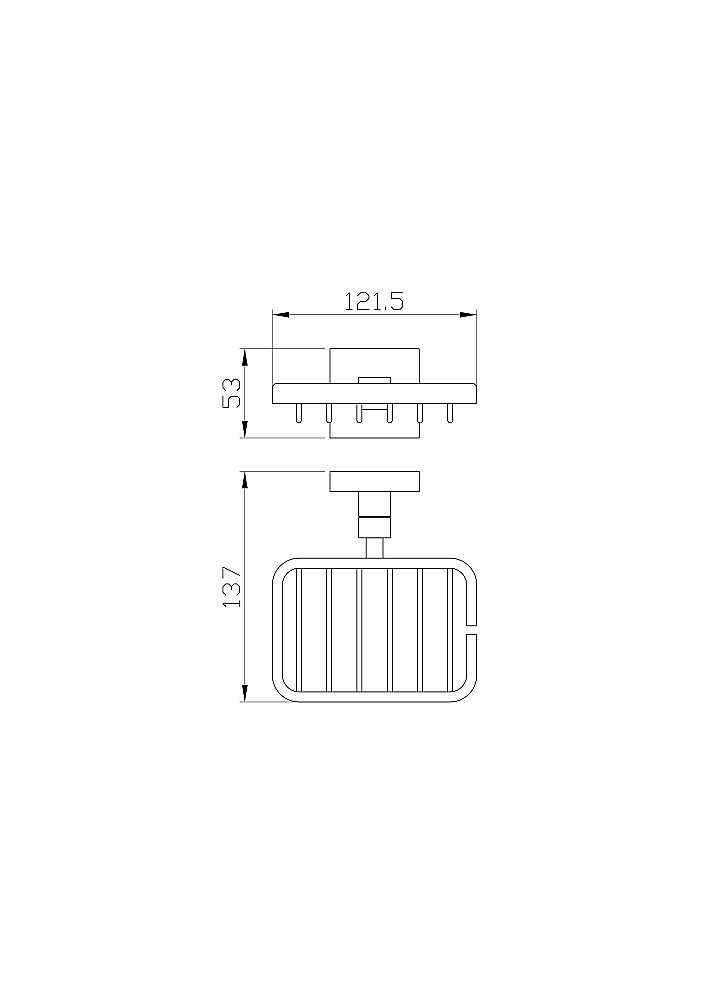 Мыльница с держателем WONZON & WOGHAND POLO, Хром (WW-8924) купить в интернет-магазине сантехники Sanbest
