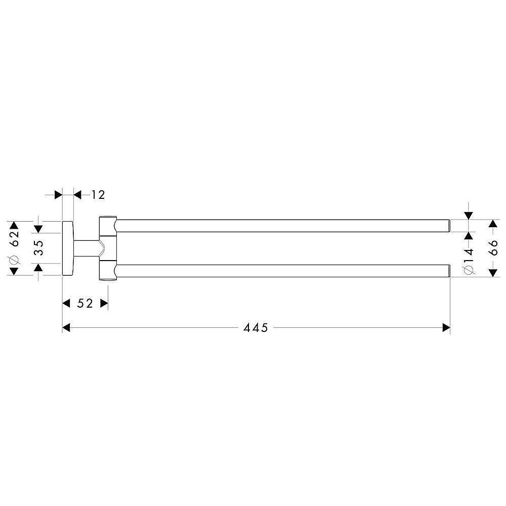 Полотенцедержатель Hansgrohe Logis 40512000 купить в интернет-магазине сантехники Sanbest